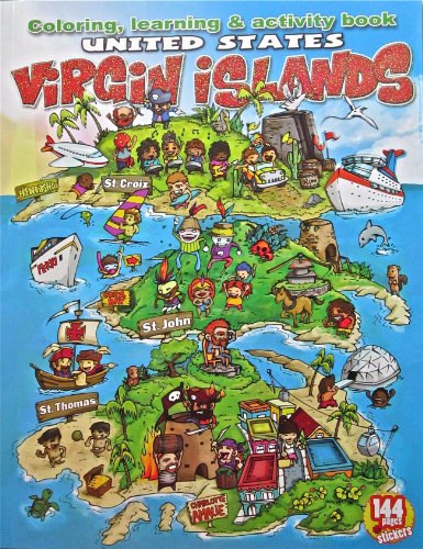 Imagen de archivo de Childrens Coloring, Learning Activity Book United States Virgin Islands ( USVI ) St. Thomas, St. Croix and St. John a la venta por Goodwill of Colorado
