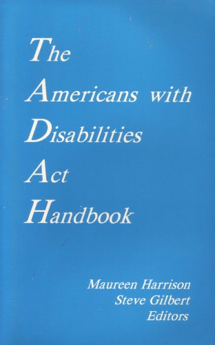Beispielbild fr The ADA Handbook zum Verkauf von Better World Books