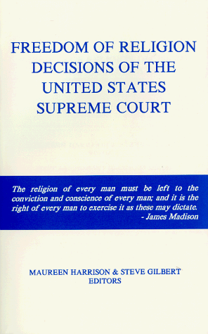 Stock image for Freedom of Religion Decisions of the United States Supreme Court for sale by Better World Books