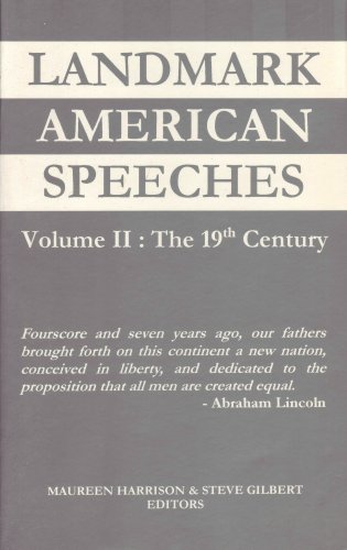 Stock image for Landmark American Speeches Volume II: The 19th Century for sale by Wonder Book