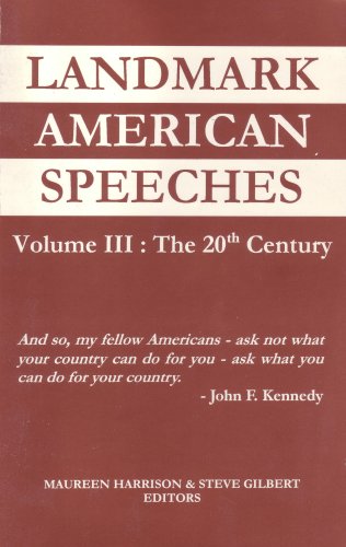 Beispielbild fr Landmark American Speeches: The 20th Century zum Verkauf von Wonder Book