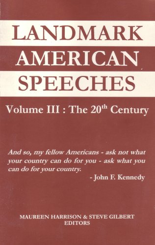 Imagen de archivo de Landmark American Speeches: The 20th Century a la venta por Wonder Book