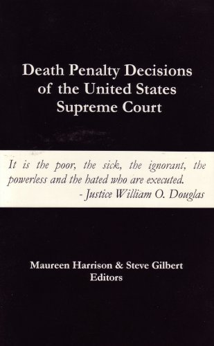 Beispielbild fr Death Penalty Decisions of the United States Supreme Court zum Verkauf von SecondSale