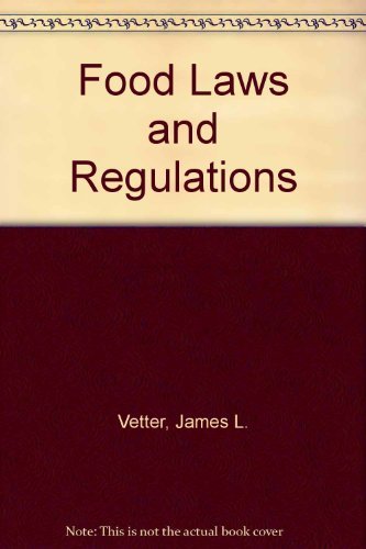 9781880877685: Food Laws and Regulations