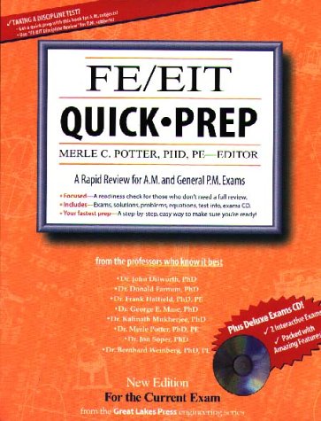 Imagen de archivo de FE/EIT Quick Prep/Sample Problems (With CD-ROM) a la venta por HPB-Red