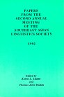 Stock image for Papers from the Second Annual Meeting of the Southeast Asian Linguistics Society 1992 (SEALS II) for sale by Zubal-Books, Since 1961
