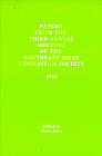 Stock image for Papers from the Third Annual Meeting of the Southeast Asian Linguistics Society 1993 (SEALS III) for sale by Zubal-Books, Since 1961