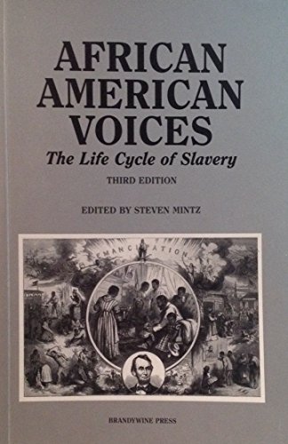 9781881089025: African American Voices-The Life Cycle of Slavery