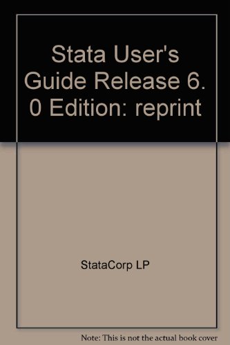 Stock image for Stata User's Guide-Release 6 for sale by Better World Books