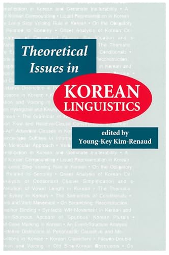 Stock image for Theoretical Issues in Korean Linguistics (Lecture Notes) for sale by Books From California