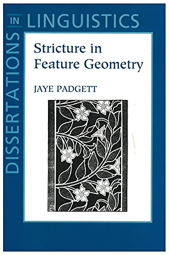 9781881526667: Stricture in Feature Geometry (Dissertations in Linguistics)