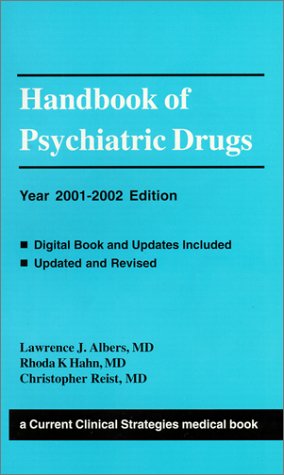 Imagen de archivo de Handbook of Psychiatric Drugs: 2001-2002 Edition a la venta por HPB-Diamond