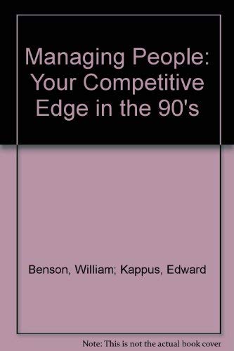 Imagen de archivo de Managing People - Your Competitive Edge in the 90s a la venta por Redux Books