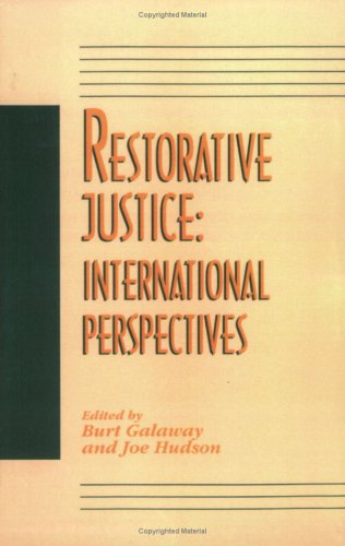 Beispielbild fr Restorative Justice : International Perspectives zum Verkauf von Better World Books