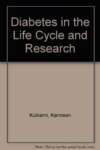 Stock image for Diabetes in the Life Cycle and Research for sale by HPB-Red