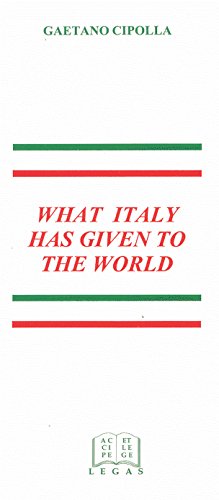 Beispielbild fr What Italy Has Given to the World zum Verkauf von Robinson Street Books, IOBA