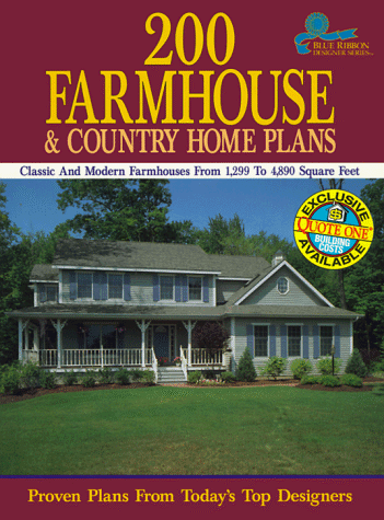 Beispielbild fr 200 Farmhouse and Country Home Plans : Classic and Modern Farmhouses from 1299 to 4890 Square Feet zum Verkauf von Better World Books