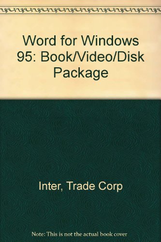 9781881979326: Book/Video/Disk Package (Word for Windows 95)