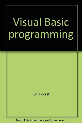 Visual Basic programming (9781881991434) by Lin, Forest