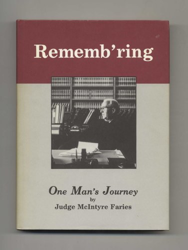 Beispielbild fr Rememb'ring: One Man's Journey zum Verkauf von Books From California
