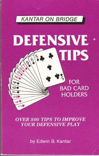 Beispielbild fr Defensive Tips for Bad Card Holders zum Verkauf von SecondSale
