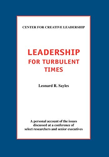 9781882197071: Leadership For Turbulent Times