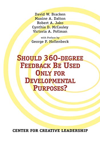 Beispielbild fr Should 360-degree Feedback Be Used Only for Developmental Purposes? zum Verkauf von Buchpark