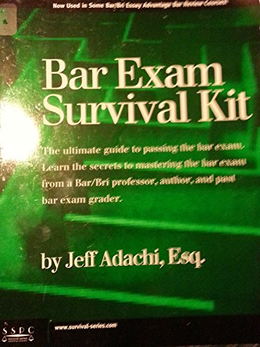 Beispielbild fr The Bar Exam Survival Kit zum Verkauf von Ergodebooks