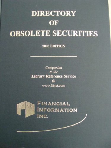 9781882363599: Directory of Obsolete Securities 2008