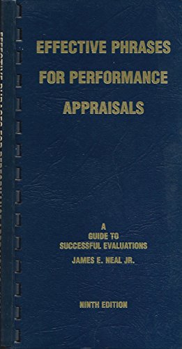 9781882423095: Effective Phrases for Performance Appraisals: A Guide to Successful Evaluations