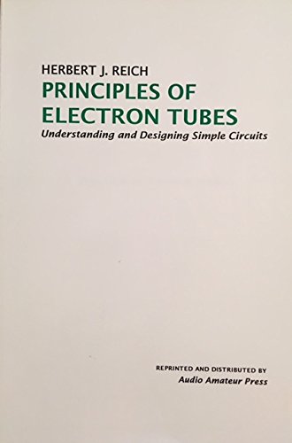 Beispielbild fr Principles of Electron Tubes: Understanding and Designing Simple Circuits zum Verkauf von Hay-on-Wye Booksellers