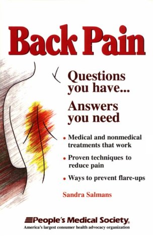 9781882606191: Back Pain: Questions You Have-- Answers You Need