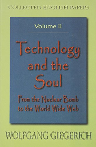 Imagen de archivo de Technology and the Soul (Collected English Papers) Vol. 2 a la venta por HPB-Red