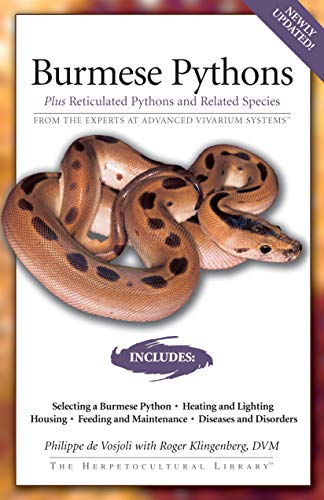 Beispielbild fr Burmese Pythons: Plus Reticulated Pythons And Related Species (Herpetocultural Library) zum Verkauf von HPB-Emerald