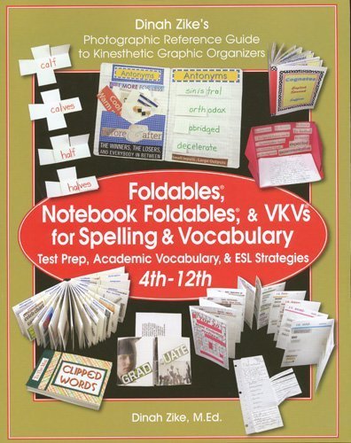 Stock image for Foldables, Notebook Foldables, & VKVs for Spelling & Vocabulary 4th -12th for sale by Orion Tech