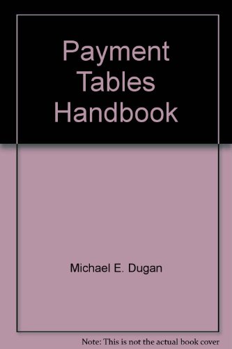 Stock image for Payment Tables Handbook for sale by Wonder Book