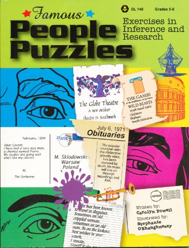 Stock image for Famous People Puzzles: Exercises in Inference and Research, Grades 5-8 for sale by Front Cover Books