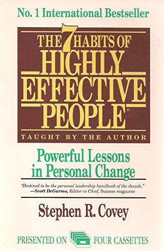 Stock image for The 7 Habits of Highly Effective People taught by the author presented on 4 (four) cassettes for sale by Bank of Books