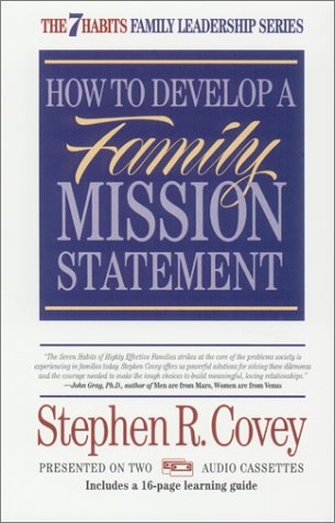 Stock image for How to Develop a Family Mission Statement -- (2 Audio Cassettes - 1 Hour 40 Min.) -- In Original Shrinkwrap for sale by gigabooks