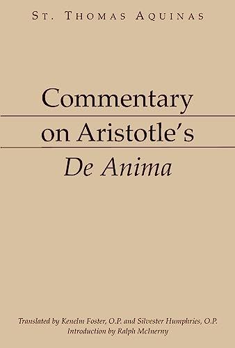 Beispielbild fr Commentary on Aristotle's De Anima zum Verkauf von Blackwell's