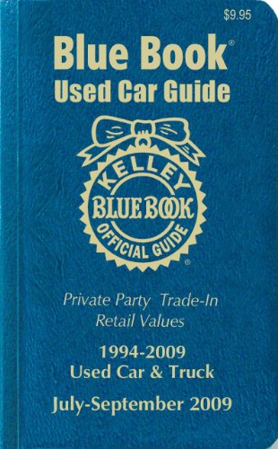 9781883392796: Kelley Blue Book Used Car Guide, July-September 2009, 10-Copy Prepack