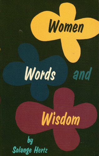 Beispielbild fr Women, Words and Wisdom zum Verkauf von A Squared Books (Don Dewhirst)