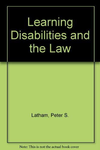 Imagen de archivo de Learning Disabilities and the Law a la venta por WeSavings LLC