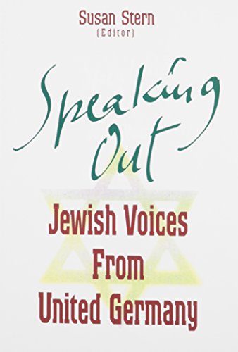 9781883695088: Speaking out: Jewish Voices in a United Germany