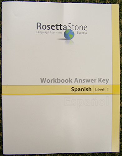 rosetta stone espanol level 1 spanish anser key