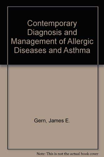 Beispielbild fr Contemporary Diagnosis And Management Of Allergic Diseases And Asthma zum Verkauf von The Yard Sale Store