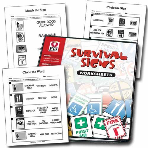 9781884074493: SURVIVAL SIGNS WORKSHEETS BINDER