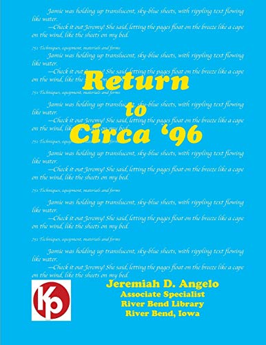 Imagen de archivo de Return to Circa '96 a la venta por Ria Christie Collections