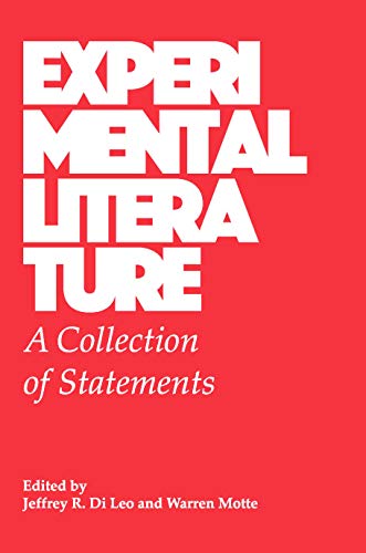Stock image for Experimental Literature: A Collection of Statements for sale by Better World Books