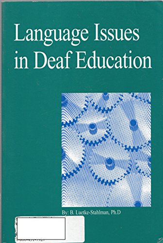 Beispielbild fr Language Issues in Deaf Education zum Verkauf von HPB-Red